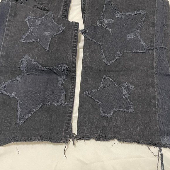 Carhartt Black Distressed Relaxed Fit Customized Jeans - Picture 2 of 5